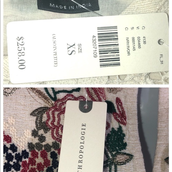 Sold❗️Anthropologie Embroidered Dress - Picture 8 of 8